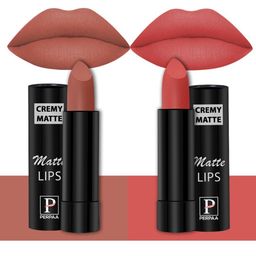 PERPAA Set Of 2 Creamy Matte Long-Stay Lipstick - Caramel 62 & Velvet Orange 93-picture-28