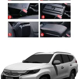 pecunia Universal Car Armrest Center Console Pad,PU Leather Car Armrest Seat Box Cover Protector Protects from Dirt,Damage,Pet Scratches,Old Damaged Consoles (Black) A155 Car Armrest image 5