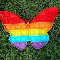 Butterfly Shape Pop It Fidget Toys, Push Pop Bubble Fidget Sensory Special-image-49