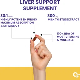 carbamide forte Liver Detox Support Supplement, Milk Thistle Extract 800mg & Amino Acids image 3