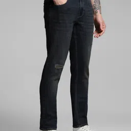 jack & jones Men Regular Low Rise Dark Blue Jeans image 2