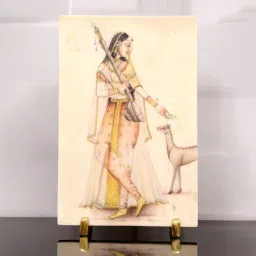 White Marble Mughal Decorative Plate Showpiece By POSH N PLUSH-picture-13