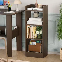 lukzer Engineered Wood Open Book Shelf image 3