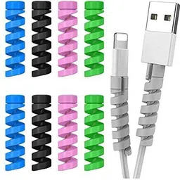 Thakran 8 pc Universal Multipurpose Spiral Charger Cable Cable Protector-picture-25