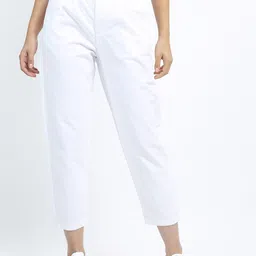 tokyo talkies Women Boyfriend Mid Rise White Jeans image 1
