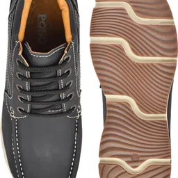 pono Men Leather High Ankle Lace-Up Boots |Leather Boots For Men Boots For Men image 5