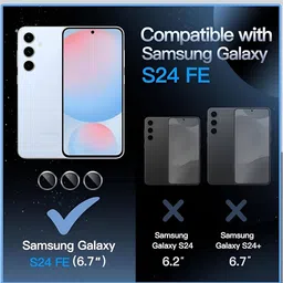 kintore Back Camera Lens Ring Guard Protector for Samsung Galaxy S24 FE image 2