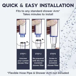 cuckoo (CWC-CB001C/CLENG) for Healthy Bath with Sediment Filters Shower Head Handheld image 5