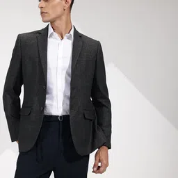 invictus Men Checkered Single Breasted Formal Blazer image 3