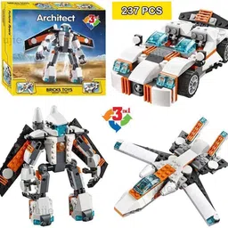 justcraft Architect 3 in 1 Educational Construction Learning Brick Toy for Kids-picture-11