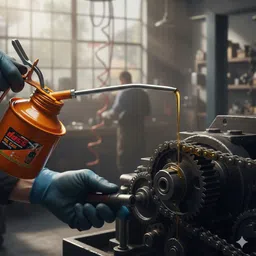 dass Oil Can with fixed and flexible Spouts 1/2 PINT Manual Pump image 5