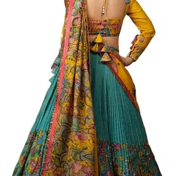 krishu ethnics Printed Semi Stitched Lehenga Choli image 2