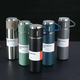 bogenlite 500ml Stainless Steel Vacuum Flask – Multicolor Insulated Bottle for Travel 500 ml Water Bottle-picture-32