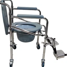 veayva 696 SF HEIGHT ADJUSTABLE WITH FOOTREST Commode Chair image 3