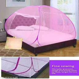 khanjan fashion fab Polyester Infants Washable PINK mosquito net baby boy machhardani king size mosquito net tent type moskitt Mosquito Net image 2