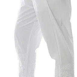 aqsha chikan handicraft Embroidered Lycra Women Harem Pants image 3