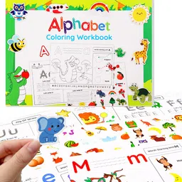 hasthip Alphabet Cartoon Coloring and Tracing Activity Book for Preschool Kids-picture-22
