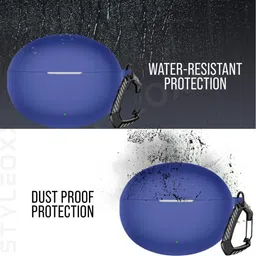 StyleOxx Silicone Press and Release Earbuds Case For Silicone Case Cover for Onepluss Buds 4 (2025), With Premium Carabiner image 4