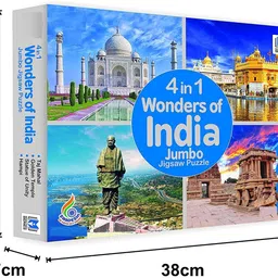 arniyavala 4 in 1 Wonders of India Jumbo Jigsaw Puzzle image 4