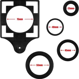 sherni Aluminum Alloy Six fold universal Angle Measuring Tile wood Hole Marking Marking Gauge image 4
