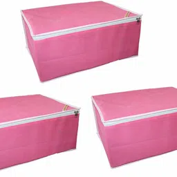 CHAMPARAN Non Woven Saree Cover/Garment Bag/Underbed Storage Bags Cotton Laundry Bag image 1
