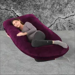 vyomfit Polyester Fibre Solid Pregnancy Pillow Pack of 1-picture-19