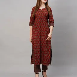 kairab Women Printed Viscose Rayon Straight Kurta-picture-22