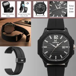 irha Analog Watch - For Men & Women DT__20_Black image 4