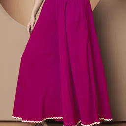 zwerlon Women Relaxed Pink Polyester Trousers image 5