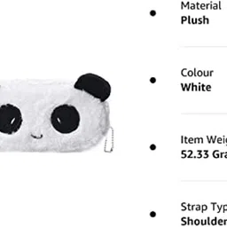 rza (Panda Pouch Combo with,1 Pen and 2 Panda Key Chain (Pack of 4) Geometry Box image 4