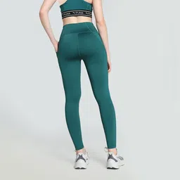 puma Solid Women Green Tights image 2