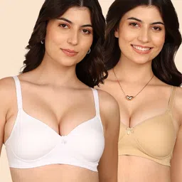 komli Pack of 2 Women T-Shirt Lightly Padded Bra-picture-10