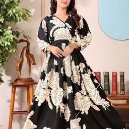 nautiful Women Fit and Flare White Maxi/Full Length Dress-picture-20