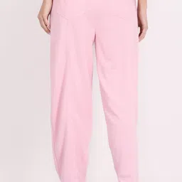 clothink india Women Solid Pink Track Pants image 2