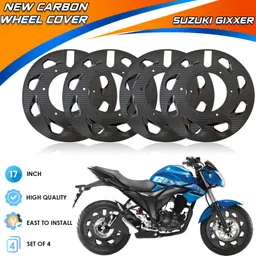 otoroys 17 Inch Set of 4 New Carbon Finish Pro Disc Wheel Cover For Suzuki Gixxer Bike Fairing Kit-picture-12