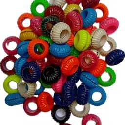 neha Pigeon Multicolour Plastic Sound Leg Ring Of 30 Pcs Bird Shoulder Guard-picture-32