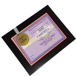 northland Farewell Framed Certificate With Gold Medal - Unique Gifts for Farewell 9.2 inch Poster image 2