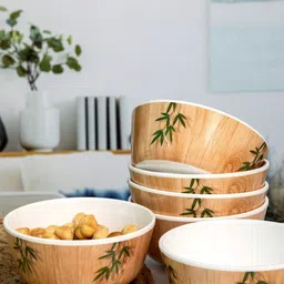 servewell Melamine Vegetable Bowl Bowl Set Rnd 10.5 cm - Bamboo Delite image 5