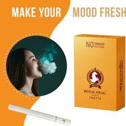 royal swag Herbal Cigarette Mint And Frutta Flavor(10 Stick Each) Tobacco & Nicotine Free Smoking Cessations image 2