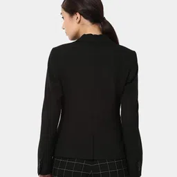 rocksy Women Solid Single Breasted Casual Blazer image 2
