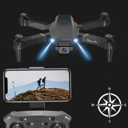 ezerio E88 Pro Drone 4k HD Foldable Camera Mini Drone 720p Video Wide Camera WIFI FPV Drone image 2
