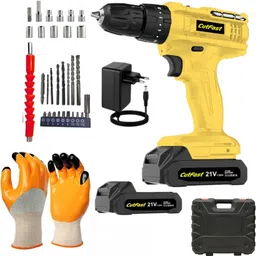 ranpra 21 VOLT CORDLESS SCREWDRIVER MACHINE WITH SAFETY GLOVES Cordless Drill-picture-28