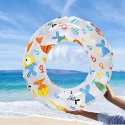 tiny tales Swimming Tube Lively Print Swimming (IND*7010) Pool Tube Inflatable Swimming Safety Tube image 2