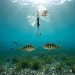 coral india Spinner Bait Brass Fishing Lure image 4