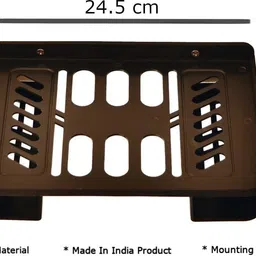 pw pencilwala Wall Mount Set Top Box Stand, DTH Stand, Wi-Fi Router Stand with 2 Remote Holder Plastic Wall Shelf image 2