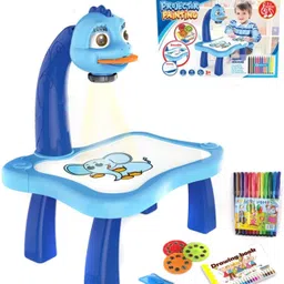 amaflip Child Learning Desk with Smart Projector, Trace and Draw Projector Toy with Light Music, Convenient Fun Projector Table for Kids image 2