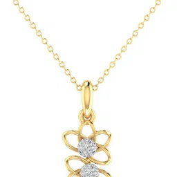 avsar Avsar BIS Hallmark AVP1083YB 14kt Cubic Zirconia Yellow Gold Pendant image 1