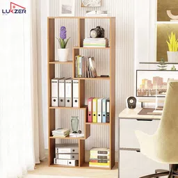 lukzer Engineered Wood Open Book Shelf image 4