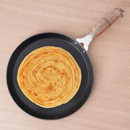 the indus valley Pre-Seasoned Light Iron Tawa for Dosa/Chapathi with Wooden Handle - 10.2 inch Tawa 26 cm diameter-picture-27