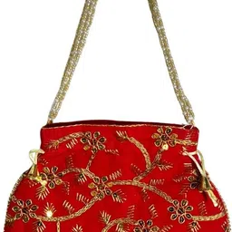 aa international Women Red Potli-picture-33